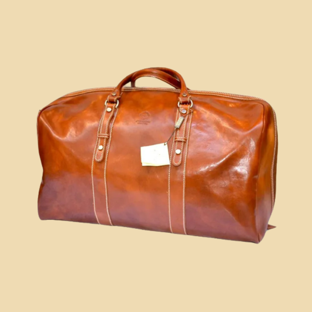 Travel leather bags handmade in Rome